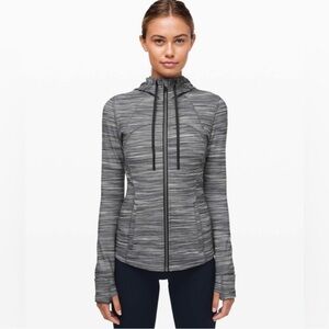 lululemon athletica Gray Striped Hoodie NULU